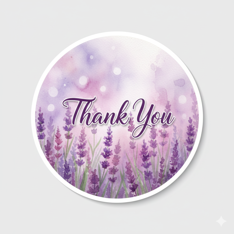 Bright and Cheerful Thank You Stickers for All Occasions